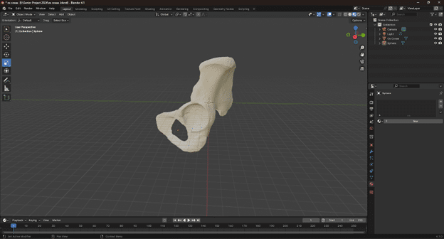 Blender 3D modeling software